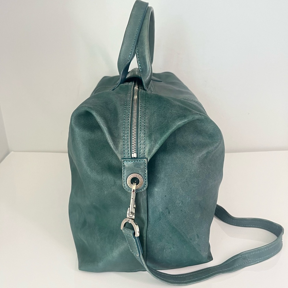 Longchamp Dark Green Leather Shoulder Bag - Picture 3 of 14